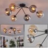Gastor Ceiling Light - glass 15 cm Amber, clear, Smoke-coloured, 6-light sources