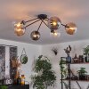 Gastor Ceiling Light - glass 15 cm Amber, clear, Smoke-coloured, 6-light sources