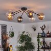 Gastor Ceiling Light - glass 15 cm Amber, clear, Smoke-coloured, 6-light sources