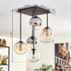 Gastor Ceiling Light - glass 15 cm Amber, clear, Smoke-coloured, 5-light sources
