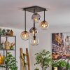 Gastor Ceiling Light - glass 15 cm Amber, clear, Smoke-coloured, 5-light sources