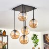 Gastor Ceiling Light - glass 15 cm Amber, 5-light sources