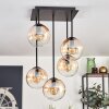 Gastor Ceiling Light - glass 15 cm Amber, clear, 5-light sources