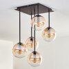 Gastor Ceiling Light - glass 15 cm Amber, clear, 5-light sources
