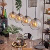 Koyoto Pendant Light - glass 25 cm Amber, clear, 4-light sources