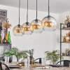 Koyoto Pendant Light - glass 25 cm Amber, clear, 4-light sources