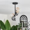 Chehalis Ceiling Light - glass 10 cm, 12 cm Amber, clear, Smoke-coloured, 4-light sources
