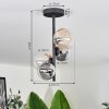Chehalis Ceiling Light - glass 10 cm, 12 cm Amber, clear, Smoke-coloured, 4-light sources