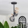 Chehalis Ceiling Light - glass 12 cm Amber, clear, Smoke-coloured, 4-light sources