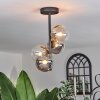 Chehalis Ceiling Light - glass 12 cm Amber, clear, Smoke-coloured, 4-light sources