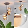 Chehalis Ceiling Light - glass 10 cm, 12 cm Amber, clear, 4-light sources