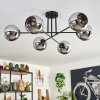Koyoto Ceiling Light - glass 15 cm chrome, 6-light sources