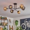 Gastor Ceiling Light - glass 15 cm Amber, Smoke-coloured, 6-light sources