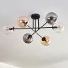 Gastor Ceiling Light - glass 15 cm Amber, clear, Smoke-coloured, 6-light sources
