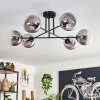 Gastor Ceiling Light - glass 15 cm clear, Smoke-coloured, 6-light sources