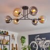 Gastor Ceiling Light - glass 15 cm Amber, clear, Smoke-coloured, 6-light sources