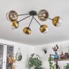 Koyoto Ceiling Light - glass 15 cm gold, clear, 6-light sources
