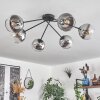 Koyoto Ceiling Light - glass 15 cm chrome, clear, 6-light sources