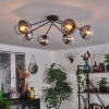 Koyoto Ceiling Light - glass 15 cm chrome, clear, 6-light sources