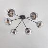 Koyoto Ceiling Light - glass 15 cm chrome, clear, 6-light sources