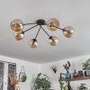 Koyoto Ceiling Light - glass 15 cm Amber, 6-light sources