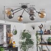 Gastor Ceiling Light - glass 15 cm Amber, Smoke-coloured, 6-light sources