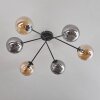 Gastor Ceiling Light - glass 15 cm Amber, Smoke-coloured, 6-light sources