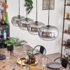 Apedo Pendant Light - glass 30 cm clear, Smoke-coloured, 4-light sources