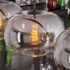 Apedo Pendant Light - glass 30 cm clear, Smoke-coloured, 4-light sources
