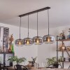 Apedo Pendant Light - glass 30 cm clear, Smoke-coloured, 4-light sources