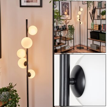 Remaisnil Floor Lamp - glass 10 cm, 12 cm white, 5-light sources