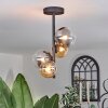 Chehalis Ceiling Light - glass 10 cm, 12 cm Amber, clear, Smoke-coloured, 4-light sources