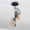 Chehalis Ceiling Light - glass 10 cm, 12 cm Amber, clear, Smoke-coloured, 4-light sources