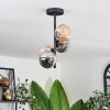 Chehalis Ceiling Light - glass 12 cm Amber, Smoke-coloured, 4-light sources
