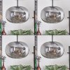 Apedo Pendant Light - glass 30 cm Smoke-coloured, 4-light sources