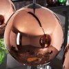 Koyoto Pendant Light - glass 25 cm coppery, 4-light sources