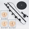 Remaisnil Floor Lamp - glass 10 cm, 12 cm, 15 cm Amber, clear, 6-light sources