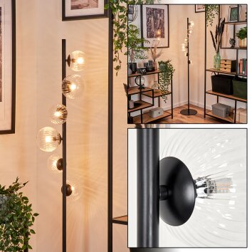 Remaisnil Floor Lamp - glass 10 cm, 12 cm clear, 6-light sources
