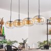 Apedo Pendant Light - glass 30 cm Amber, clear, 4-light sources