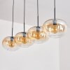 Apedo Pendant Light - glass 30 cm Amber, clear, 4-light sources