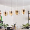 Parane Pendant Light - glass 20 cm Amber, clear, 4-light sources