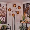 Ripoll Floor Lamp - glass 15 cm coppery, 5-light sources