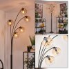 Koyoto Floor Lamp - glass 15 cm Amber, clear, 5-light sources