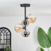 Chehalis Ceiling Light - glass 10 cm, 12cm Amber, Smoke-coloured, 4-light sources