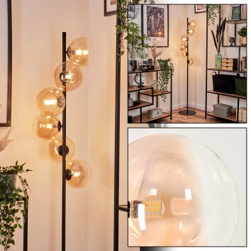 Remaisnil Floor Lamp - glass 15 cm Amber, 6-light sources