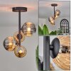 Chehalis Ceiling Light - glass 10 cm, 12cm Amber, Smoke-coloured, 4-light sources