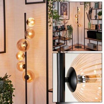 Remaisnil Floor Lamp - glass 10 cm, 12 cm, 15 cm Amber, 6-light sources