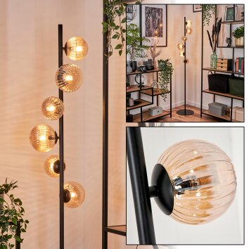 Remaisnil Floor Lamp - glass 10 cm, 12 cm Amber, 6-light sources