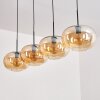 Ripoll Pendant Light - glass 30 cm Amber, 4-light sources