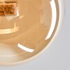 Chehalis Ceiling Light - glass 12 cm, 15 cm gold, black, 8-light sources